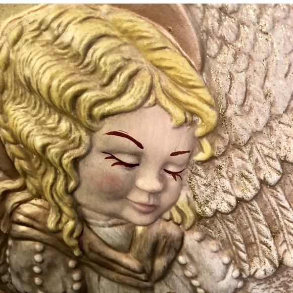 Porcelain Angel w/Violin Mail Envelope Holder - Picture 5 of 16